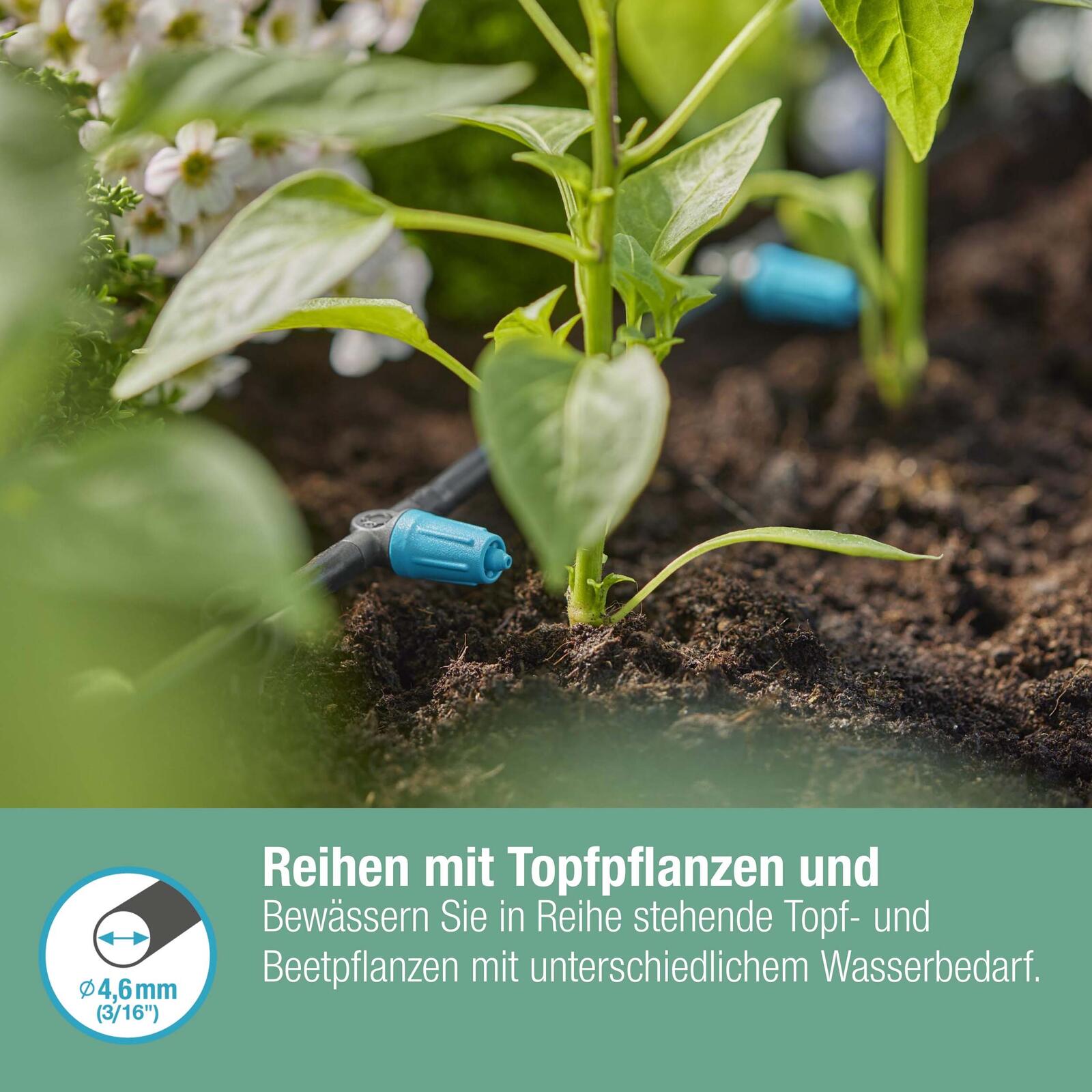 GARDENA Reihentropfer für Tropfschlauch Micro-Drip-System 0-15 l/h