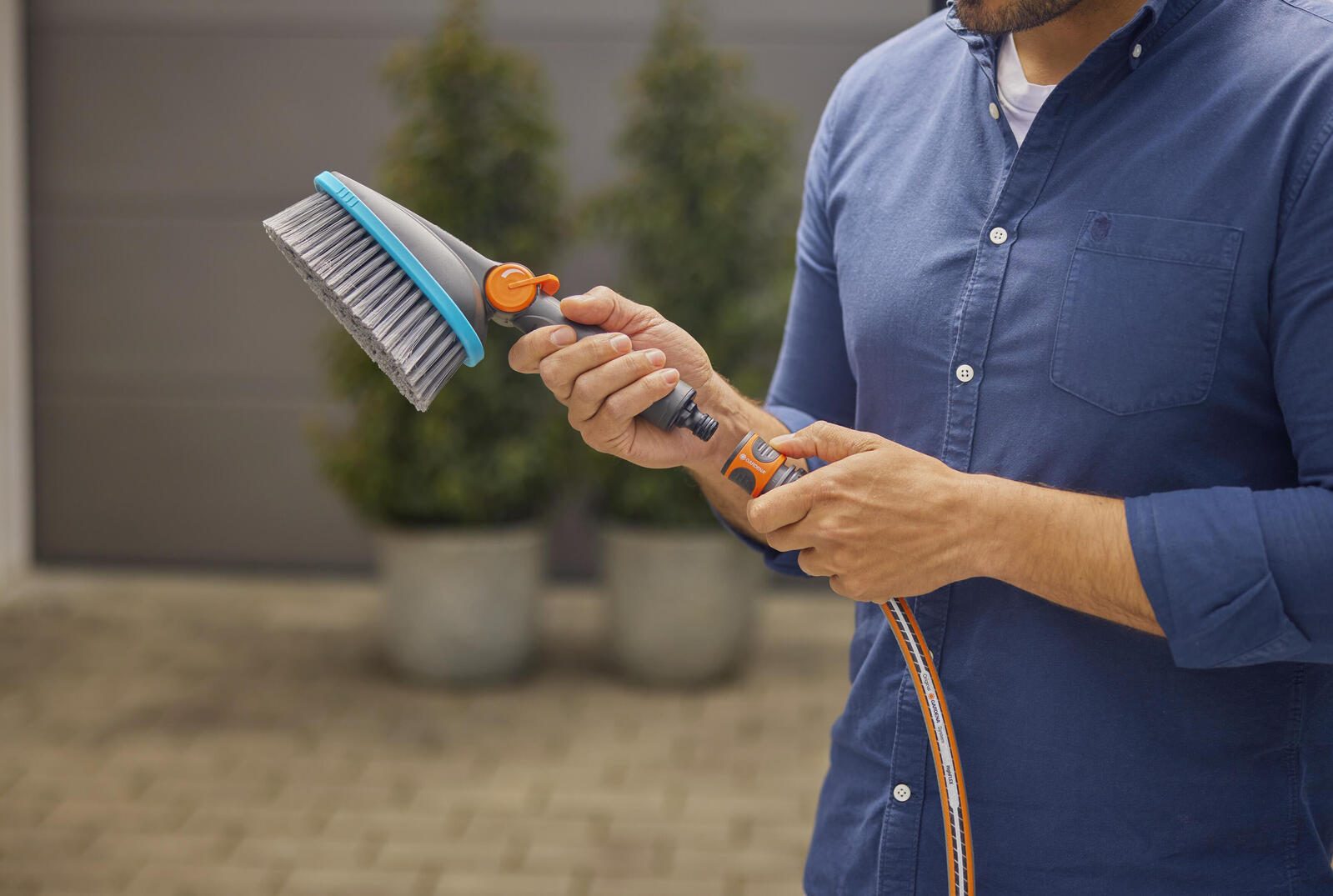 GARDENA Waschbürste für Gartenschlauch Cleansystem M soft