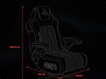 X Rocker Sony Playstation® Legend 2.1 Gaming-Sessel mit Stereo-Lautsprechersystem und Vibrationsmotor - blau/schwarz/weiß