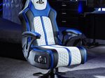 X Rocker Sony Playstation® Legend 2.1 Gaming-Sessel mit Stereo-Lautsprechersystem und Vibrationsmotor - blau/schwarz/weiß