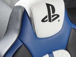 X Rocker Sony Playstation® Legend 2.1 Gaming-Sessel mit Stereo-Lautsprechersystem und Vibrationsmotor - blau/schwarz/weiß