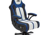X Rocker Sony Playstation® Legend 2.1 Gaming-Sessel mit Stereo-Lautsprechersystem und Vibrationsmotor - blau/schwarz/weiß