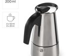xavax® 4 Tassen Espressokocher silber/schwarz