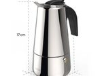xavax® 4 Tassen Espressokocher silber/schwarz