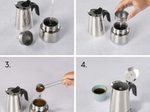 xavax® 4 Tassen Espressokocher silber/schwarz
