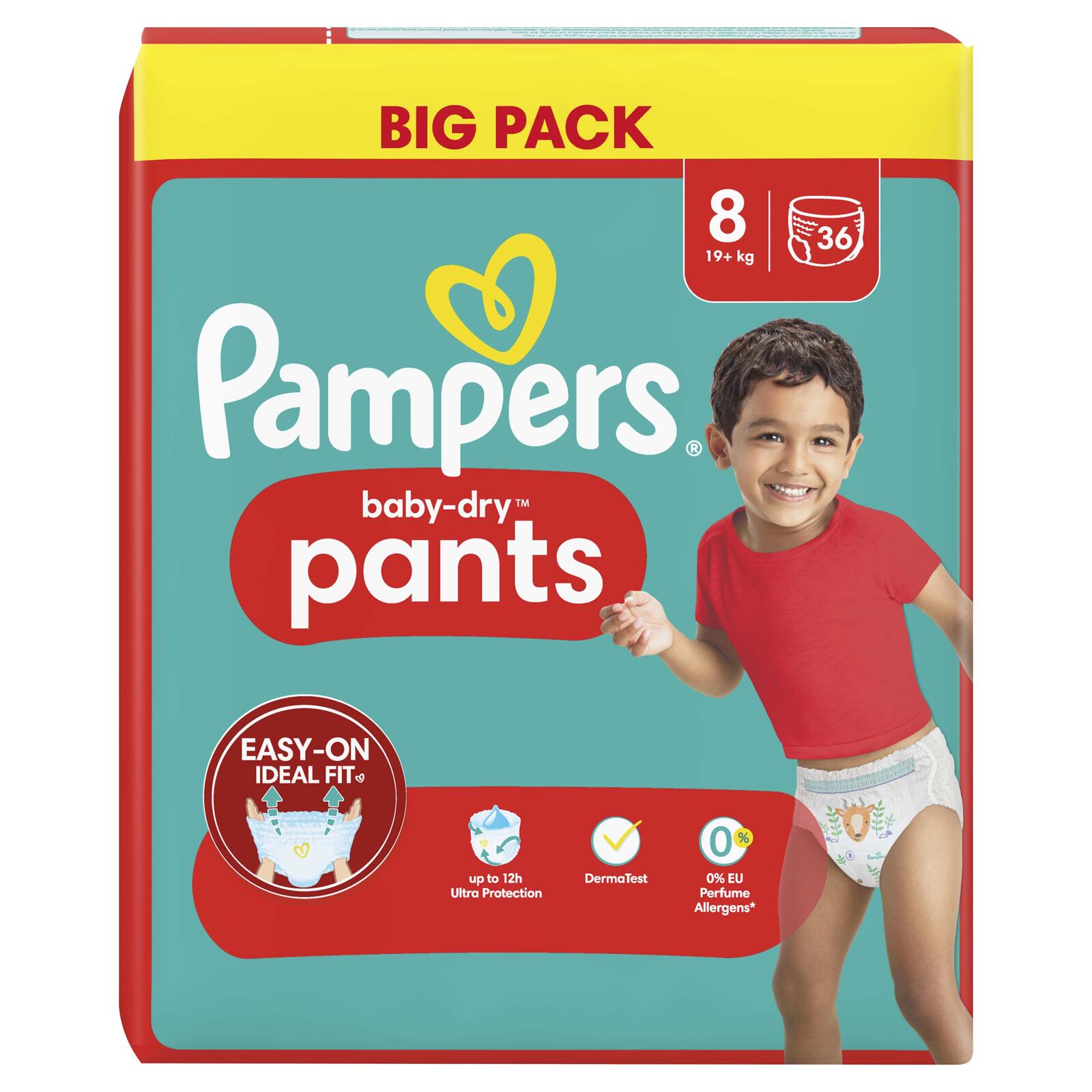 Pampers® Windeln BabyDry Größe 8 36ST für Kids und Teens (4-12 Jahre)
