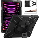 eSTUFF AUSTIN Defender Case für das iPad Air 13" (2024 & 2025) - Black