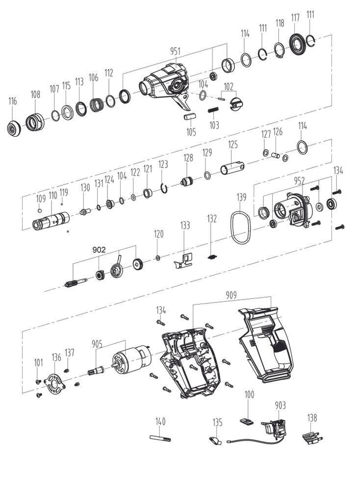 Einhell Akku-Bohrhammer TE-HD 18/12 Li - Solo (4513970)