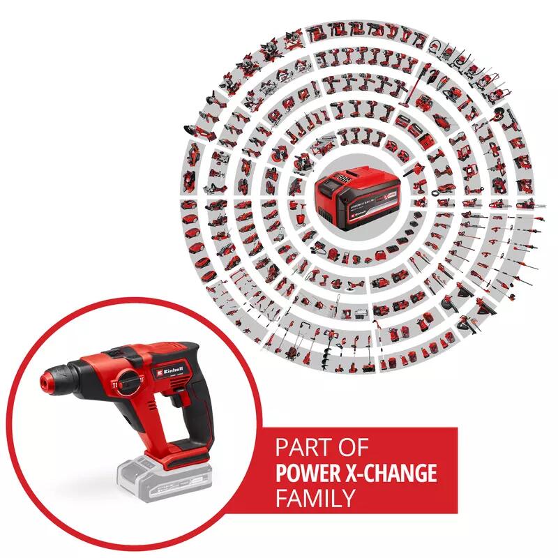 Einhell Akku-Bohrhammer TE-HD 18/12 Li - Solo (4513970)