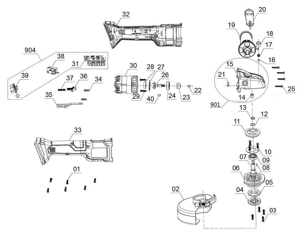 Einhell Akku-Winkelschleifer  AXXIO 18/150 (4431144)