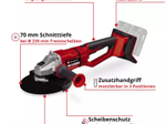 Einhell Akku-Winkelschleifer  AXXIO 36/230 Q (4431160)