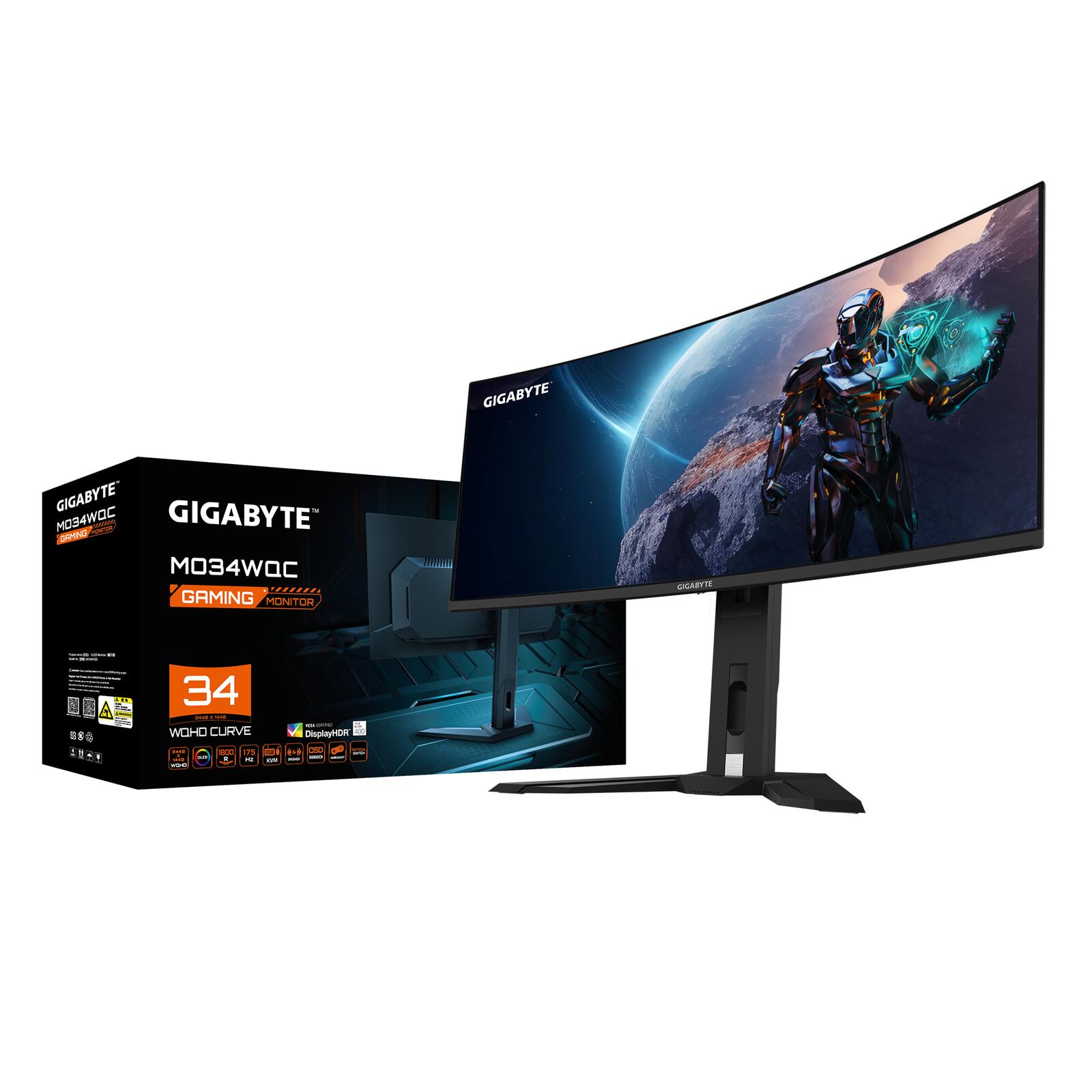 GIGABYTE MO34WQC WQHD Curved Gaming Monitor 34" (86,3cm)