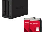 Synology DiskStation DS723+ 2 Einschübe NAS-Server Leergehäuse + 16 TB WD Red Plus SATA 3.5" HDD (2x 8TB)