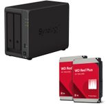 Synology DiskStation DS723+ 2 Einschübe NAS-Server Leergehäuse + 16 TB WD Red Plus SATA 3.5" HDD (2x 8TB)