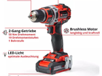 Einhell Akku-Bohrschrauber TP-CD 18/50 Li BL (2x2,0Ah) (4513896)