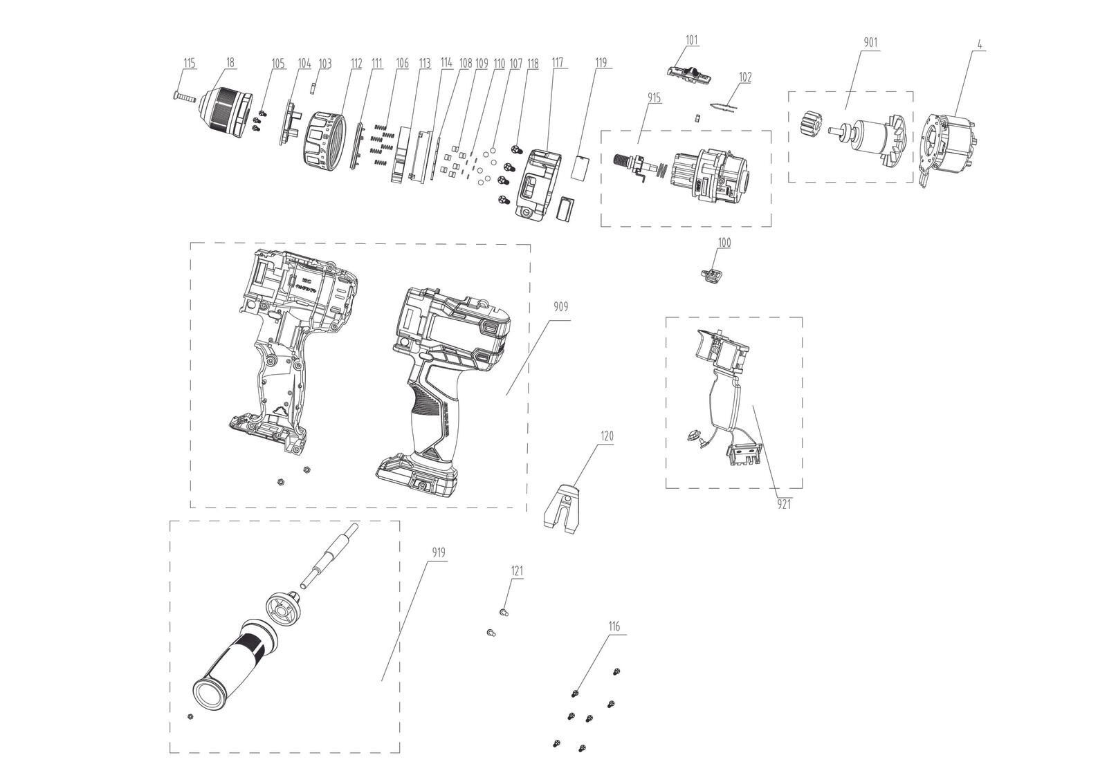 Einhell Akku-Bohrschrauber-Set TP-CD 18/80 Li-i BL - Solo (4514305)