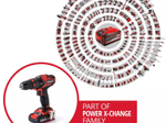 Einhell Akku-Bohrschrauber-Set TE-CD 18/40 Li-i +64 (2x2,0Ah) (4513992)