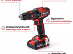 Einhell Akku-Bohrschrauber-Set TE-CD 18/40 Li-i +64 (2x2,0Ah) (4513992)