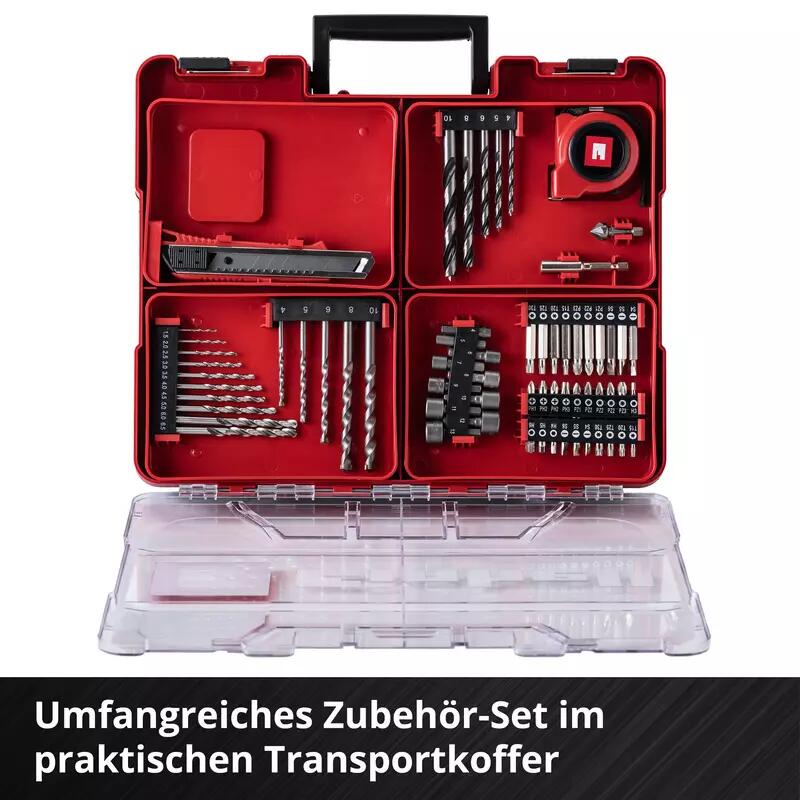 Einhell Akku-Bohrschrauber-Set TE-CD 18/40 Li-i +64 (2x2,0Ah) (4513992)