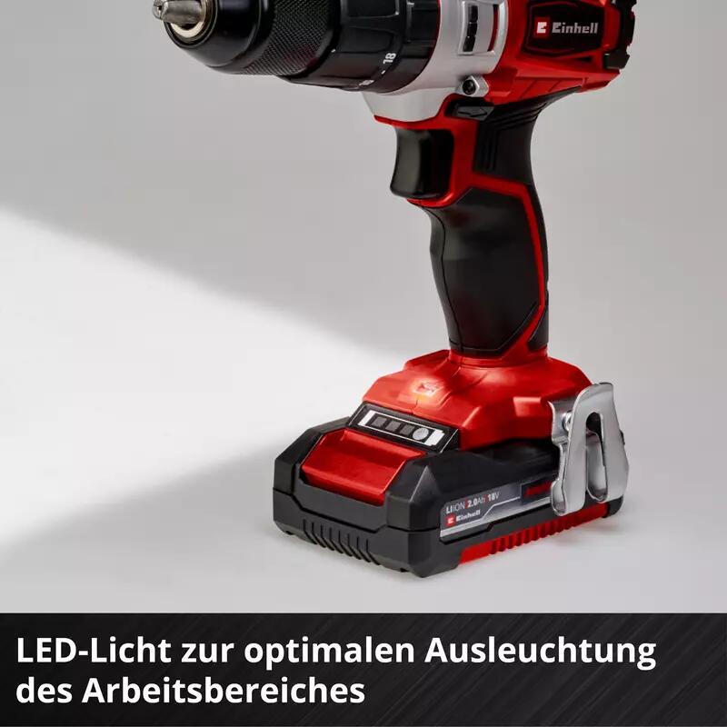 Einhell Akku-Bohrschrauber-Set TE-CD 18/2 Li-i +64 (2x2,0 Ah) (4514221)