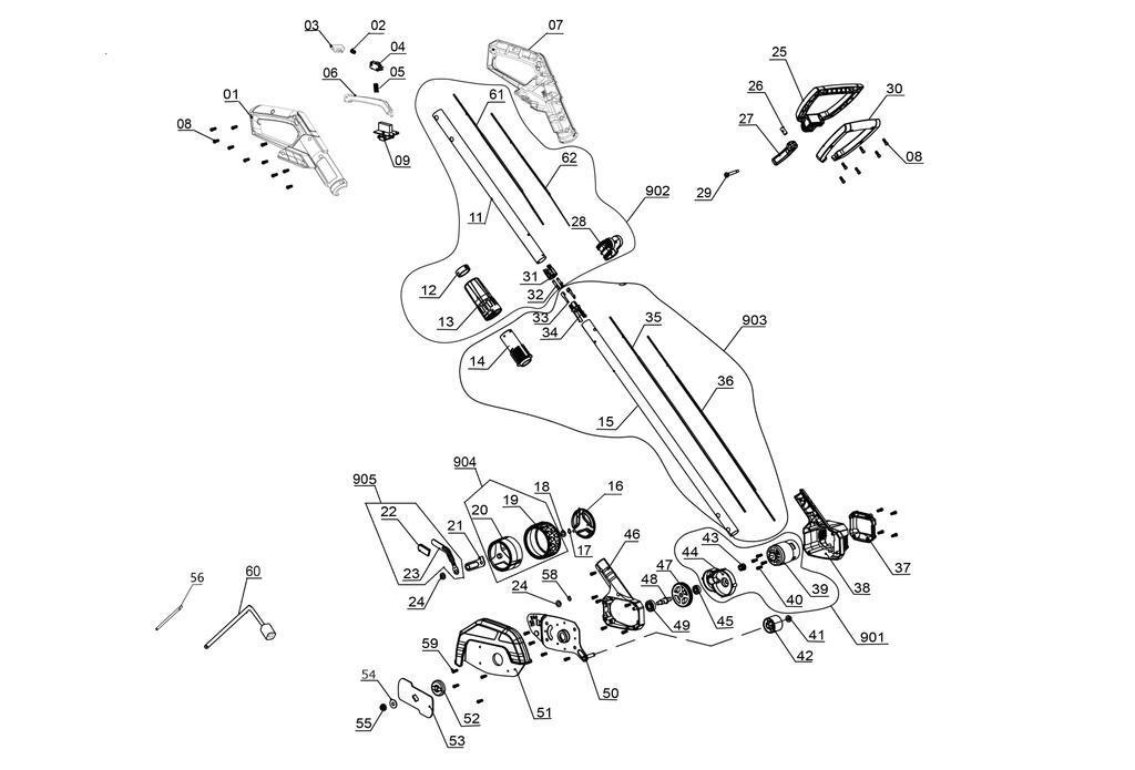Einhell Akku-Rasenkantenschneider GE-LE 18/190 Li-Solo (3424300)