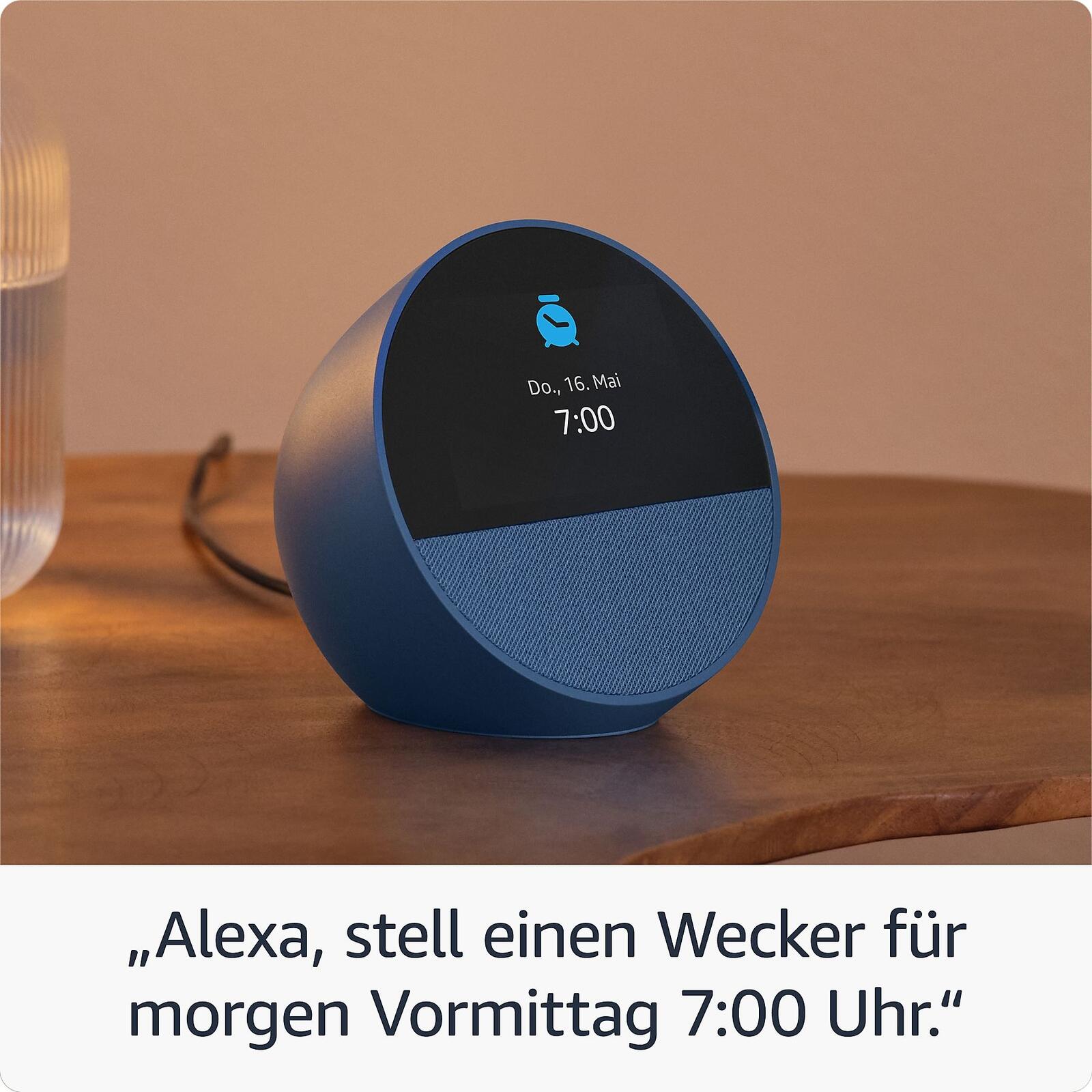 Amazon Echo Spot (2024) - Smart Speaker, blau