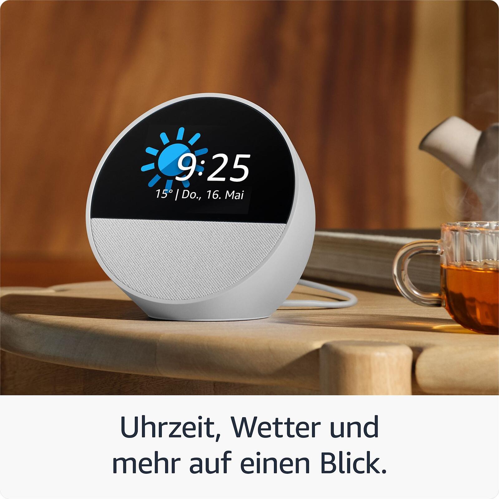 Amazon Echo Spot (2024) - Smart Speaker, schwarz