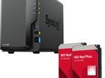 Synology DiskStation DS224+ 2 Einschübe NAS-Server Leergehäuse + 16 TB WD Red Plus SATA 3.5" HDD (2x8TB)
