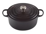 Le Creuset Bräter 22cm, mattschwarz