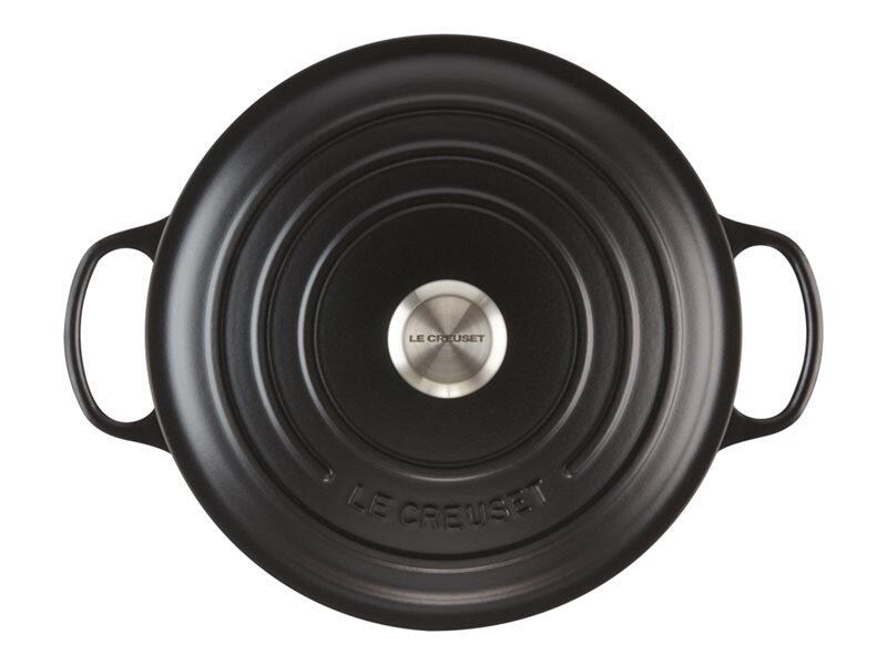 Le Creuset Bräter 22cm, mattschwarz