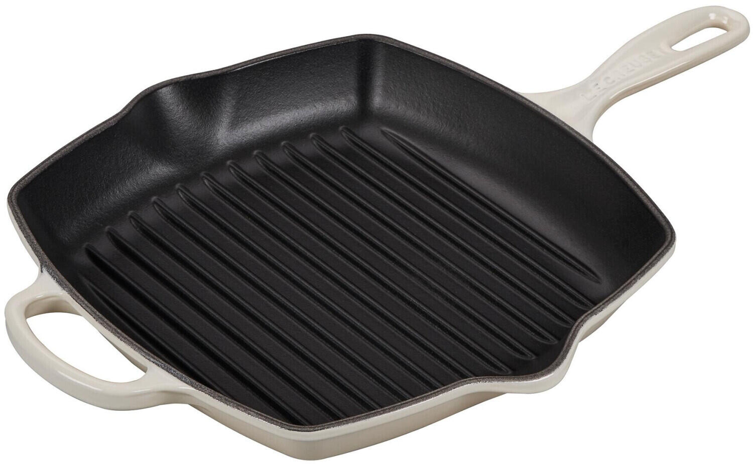 Le Creuset quadratische Grillpfanne 26cm, meringue