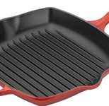 Le Creuset quadratische Grillpfanne 26cm, kirschrot