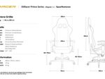 DXRacer Prince Serie OH-PM88-NR Gaming-Stuhl - Regular / L - PVC Kunstleder - schwarz/rot