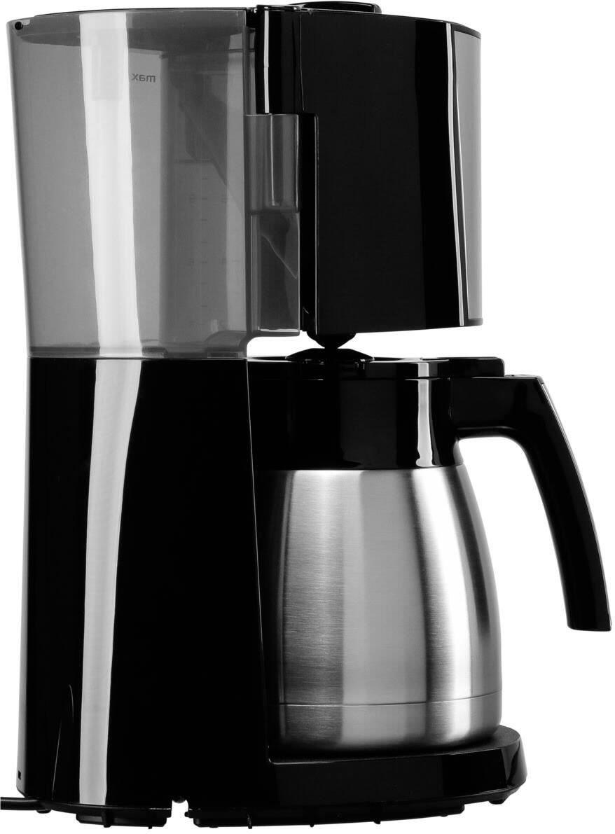Melitta Enjoy® Top Therm Filterkaffeemaschine, schwarz-silber