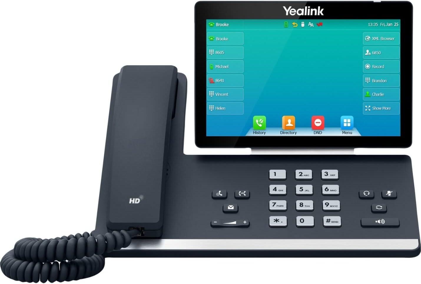 Yealink SIP-T57W - VoIP-Telefon mit Bluetooth-Schnittstelle mit Rufnummernanzeige