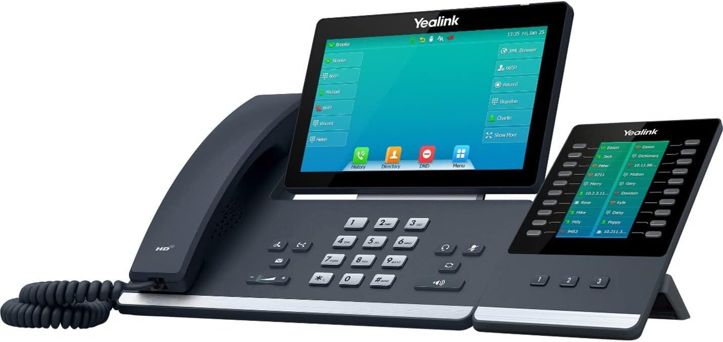 Yealink SIP-T57W - VoIP-Telefon mit Bluetooth-Schnittstelle mit Rufnummernanzeige