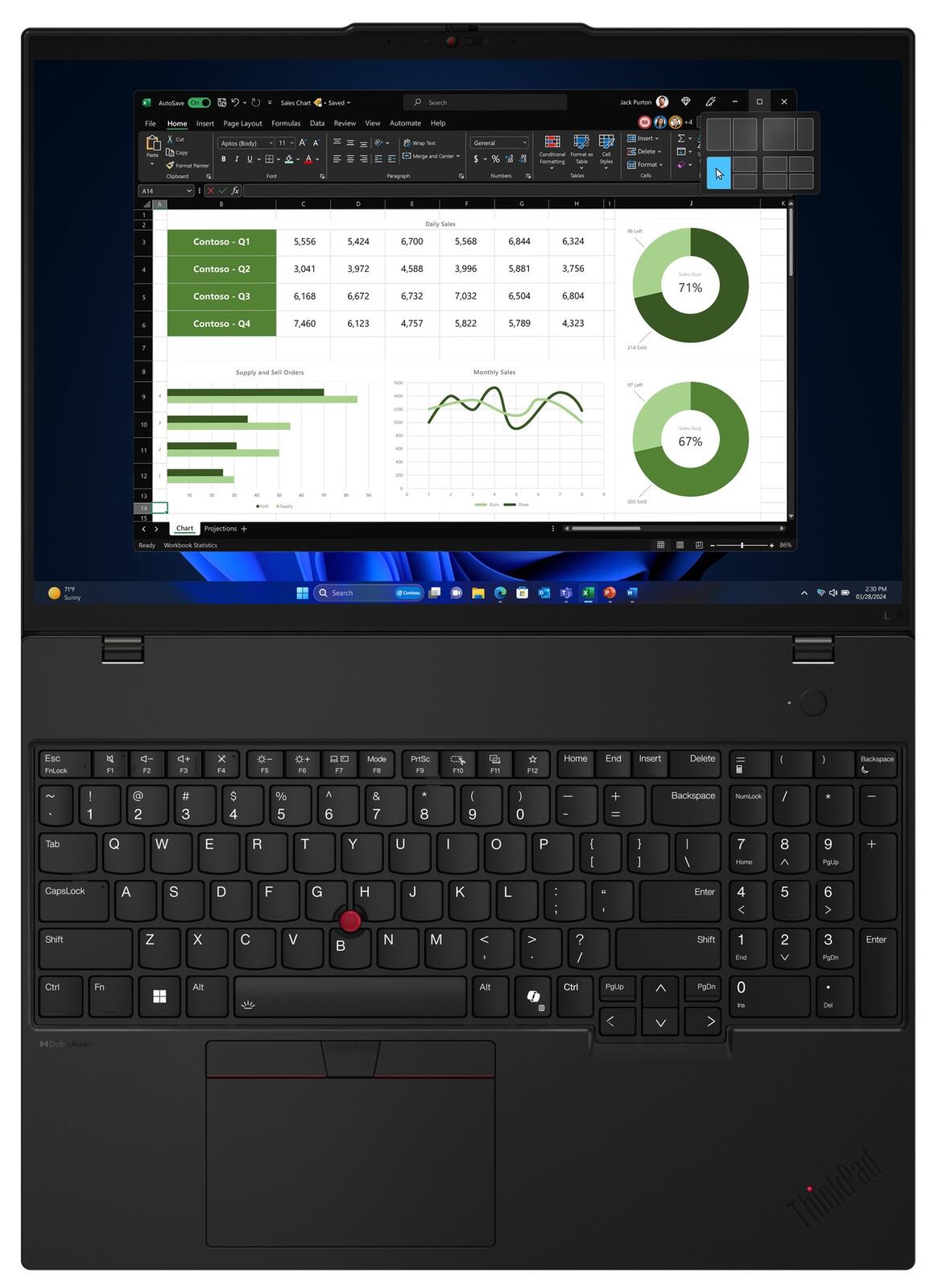 Lenovo ThinkPad L16 Gen 1 Intel Core Ultra 7 155U Notebook 40,6 cm (16")