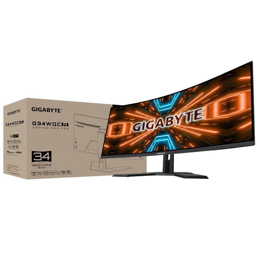 GIGABYTE G34WQC A UltraWide QHD Gaming-Monitor 86,4 cm (34")