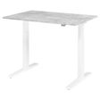 HAMMERBACHER XMKA12 höhenverstellbarer Schreibtisch 70,0 - 120,0 cm - elektrisch beton / weiß