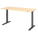 HAMMERBACHER XMKA19 höhenverstellbarer Schreibtisch 70,0 - 120,0 cm - elektrisch ahorn / grafit