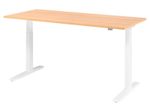 HAMMERBACHER XMKA19 höhenverstellbarer Schreibtisch 70,0 - 120,0 cm - elektrisch eiche / weiß
