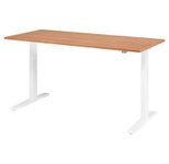 HAMMERBACHER XMKA19 höhenverstellbarer Schreibtisch 70,0 - 120,0 cm - elektrisch nussbaum / weiß