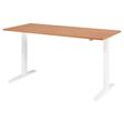 HAMMERBACHER XMKA19 höhenverstellbarer Schreibtisch 70,0 - 120,0 cm - elektrisch nussbaum / weiß