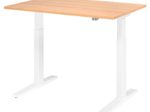 HAMMERBACHER XMKA12 höhenverstellbarer Schreibtisch 70,0 - 120,0 cm - elektrisch eiche / weiß