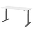 HAMMERBACHER XMKA19 höhenverstellbarer Schreibtisch 70,0 - 120,0 cm - elektrisch weiß / grafit