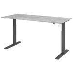 HAMMERBACHER XMKA19 höhenverstellbarer Schreibtisch 70,0 - 120,0 cm - elektrisch beton / grafit