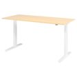 HAMMERBACHER XMKA19 höhenverstellbarer Schreibtisch 70,0 - 120,0 cm - elektrisch ahorn / weiß