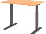 HAMMERBACHER XMKA12 höhenverstellbarer Schreibtisch 70,0 - 120,0 cm - elektrisch buche / grafit
