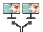 2x BenQ Monitor GW2490T 60,5 cm (24 Zoll) + BenQ Ergo Arm BDH01