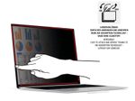DISPLEX PRIVACY SAFE Wiederablösbarer 2-Wege Blickschutzfilter für Laptop/ Notebook (randlos/frameless) 15,6'' (16:9)